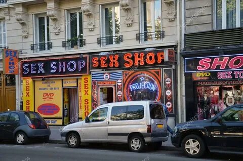 Sex shop in Paris red-light district of Pigalle - Stock Edit