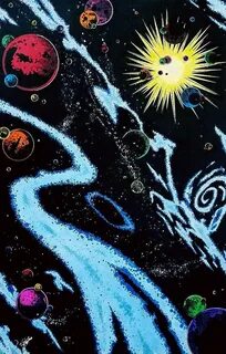 Jack Kirby styled Space Art. Affectionately dubbed the Kirby