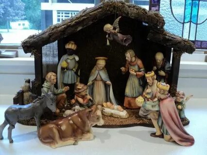 Hummel Nativity Set 214 Full Bee TMK2 Vintage 16pcs Manger E