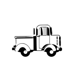 Truck Clipart Outline - ingin ramadhan