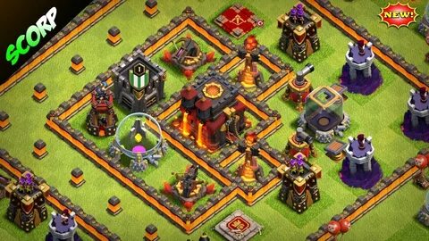 TH10 Best Trophy Base CoC Th10 Base 2018 Updated With Share 