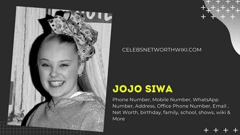 Jojo Siwa Phone Number Milesia