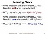 Chapter 16: Acids and Bases, A Molecular Look - ppt video on