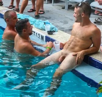Pool party nude boy