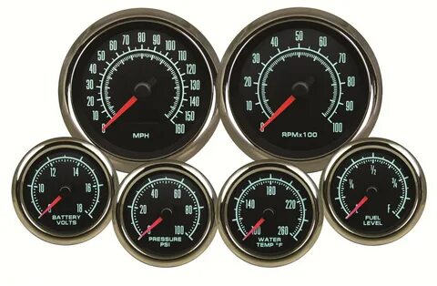 NVU Inc 69601-30 New Vintage USA 1969 Series Analog Gauges S