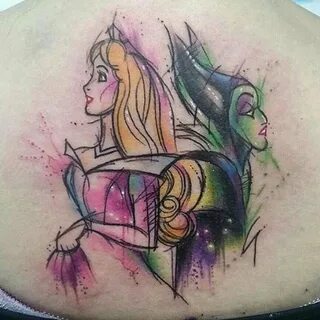 Sleeping Beauty 👑 Sleeping beauty tattoo, Disney watercolor 