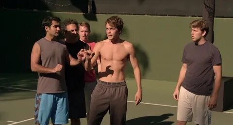 The Stars Come Out To Play: Johnny Simmons - Shirtless in "T