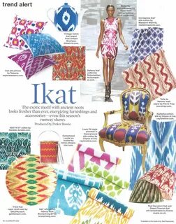Japanese picture butterfly cotton ikat