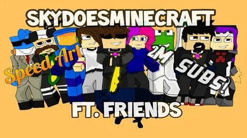 Congratulations SkyDoesMinecraft (Speed Art: Sky ft. Friends