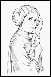 Louvekeaec: Princess Leia Coloring Pages