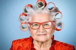 Old modern lady stock image. Image of housewife, hair - 3849
