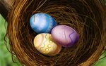 Обои Decorated Easter eggs Рисованное -(Праздники), обои для