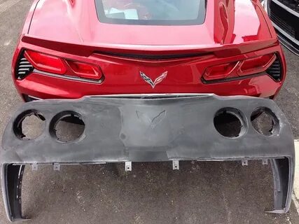 C7 Corvette Rear Bumper w/Round taillights - Our first shot,