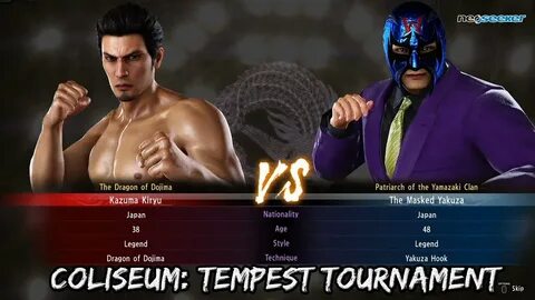 Yakuza Kiwami 2 Coliseum - Tempest Tournament - YouTube