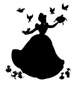 Cinderella Disney Princess Silhouette Prince Charming Clip a