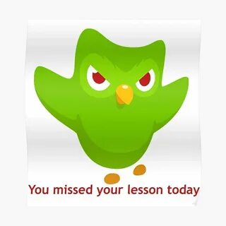 "You missed your lesson today." Poster by KnightSteel Redbub