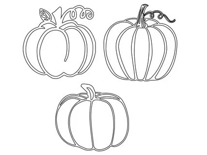 Pumpkin Svg, Pumpkin, Pumpkin Outline SVG DXF by Pham Hai My