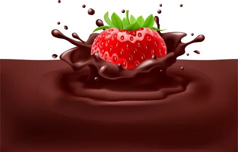 Download HD Strawberry Chocolate Food Clip - Strawberry With