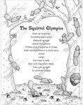 The Squirrel Olympics: Teaching Action Word Poems Printable 