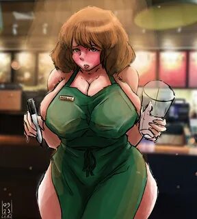 Starbucks big boobs