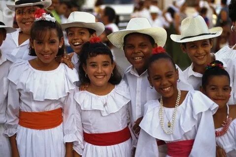 Puerto Rican Children in Traditional Dress Puerto rico, Worl