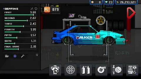 Pixel car racer 6.6 tune for the Fox - Album on Imgur