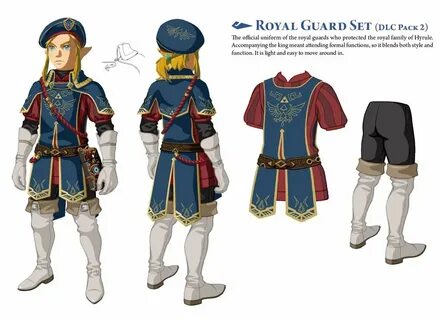 Link Royal Guard Set Art - The Legend of Zelda: Breath of th