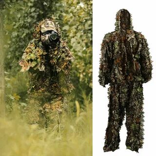Маскировочный костюм для охоты 3D Leafy Tactical Camo Camouflage Hunting Cl...