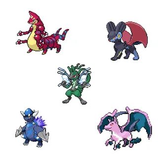 Pixel Pokemon Red Sprites - pokemon_bw misty_sprite_sheet_by