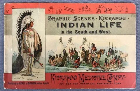 Antique Kickapoo Medicine Company Graphic Scenes