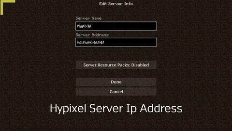 Minecraft Hypixel Server IP Address & Name NA (2019-2020) mc