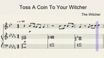 The Witcher Toss A Coin To Your Witcher Alto Sax Sheet Music