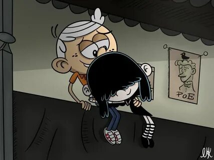 Sibling hug: Lincoln and Lucy (TLH) by https://www.deviantar