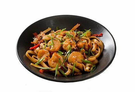 WOK-лапша с креветками