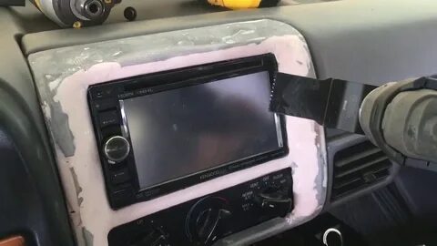 Ford OBS Double Din install - YouTube