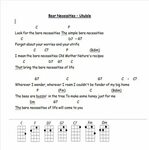 Bare Necessities from Jungle Book Music chords, Ukulele song