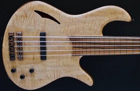 Stambaugh Resonance 5 fretless five string bass, figured map