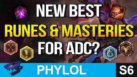 NEW BEST RUNES AND MASTERIES FOR ADC? Patch 6.13 (League of 