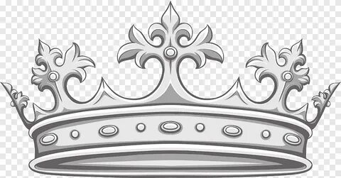 Imperial crown, crown, black and white png PNGEgg