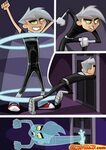 Comics Toons Danny Phantom: Danny changes into ghost and sne