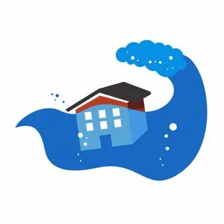 Disaster, environment, float, flood, nature, water, wave ico