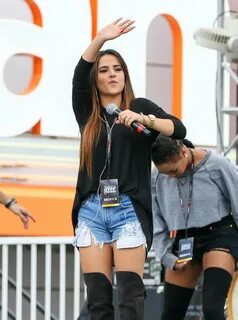 Becky G in Jeans Shorts -19 GotCeleb