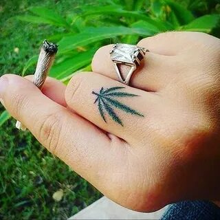 tattoo small marijuana 30.09.2019 № 014 -hemp (MARIJUANA) ta