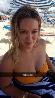 HILARY DUFF in Bikini Top, 08/27/2016 Snapchat Pictures - Ha