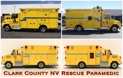 Clark County NV Paramedic Rescue Ambulance built with Lego -