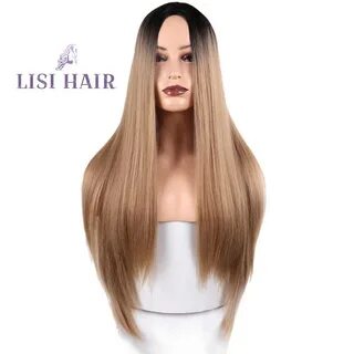 LISI HAIR Straight Synthetic Wigs For Woman 26 Inch Long Hea