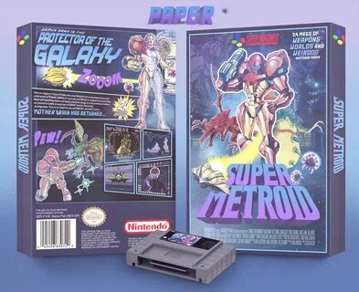 Viewing full size Super Metroid box cover