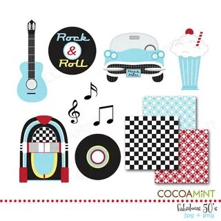 50s theme clipart - Clip Art Library