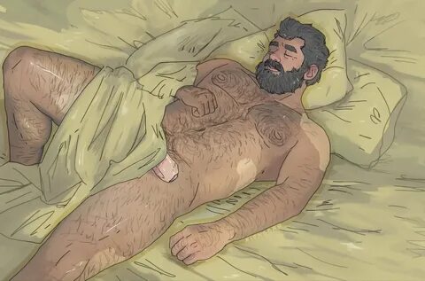XIONGBÄR 🔞 🔞 on Twitter: "Mu yellow (bed)#bara #bear #daddy #hairy #muscle #slee
