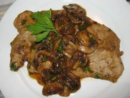 Veal Scaloppine with Mushroom Marsala Sauce Recipe Veal reci